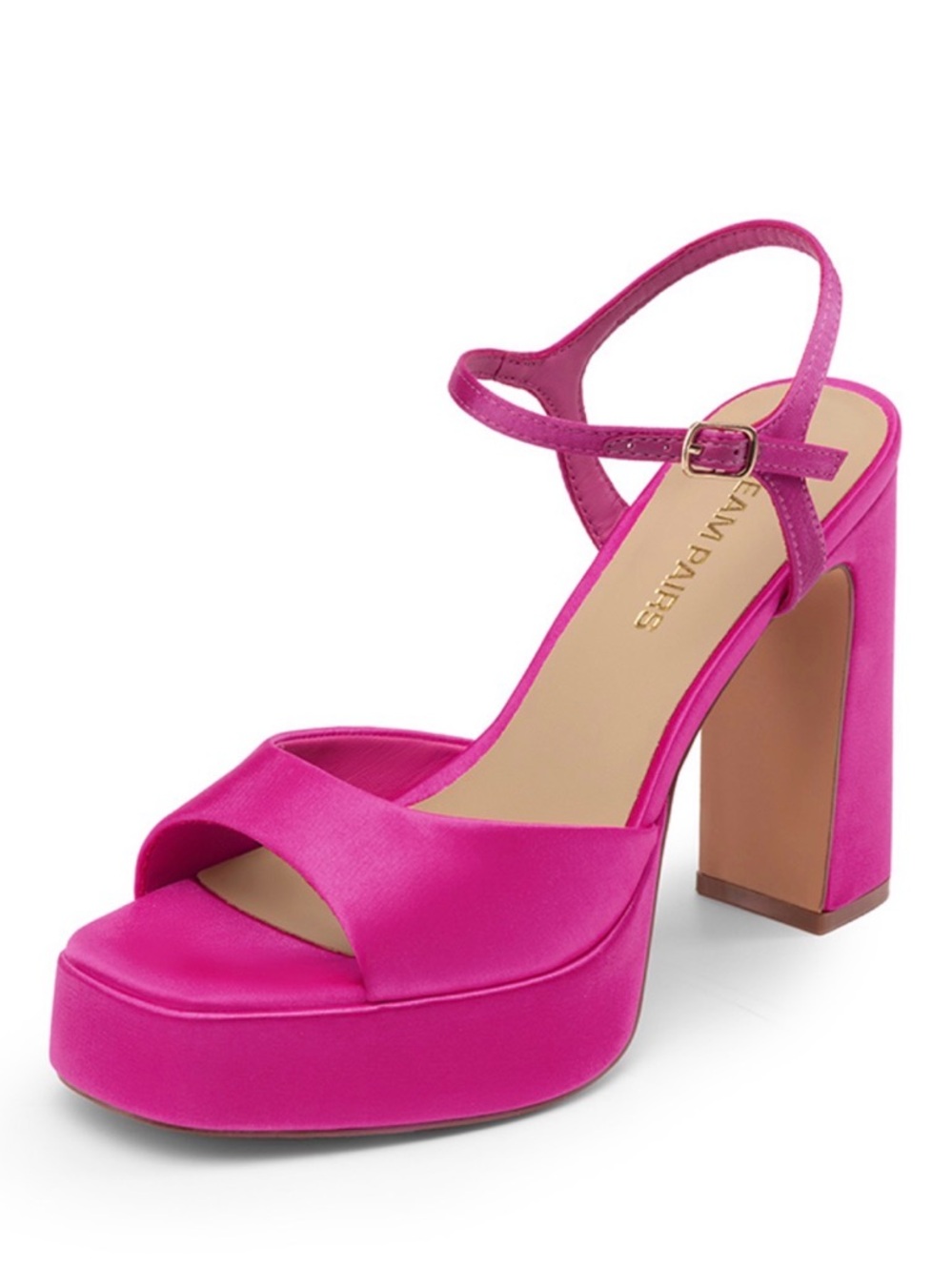 Dream Pairs Fuchsia Platform Block Heel Sandal